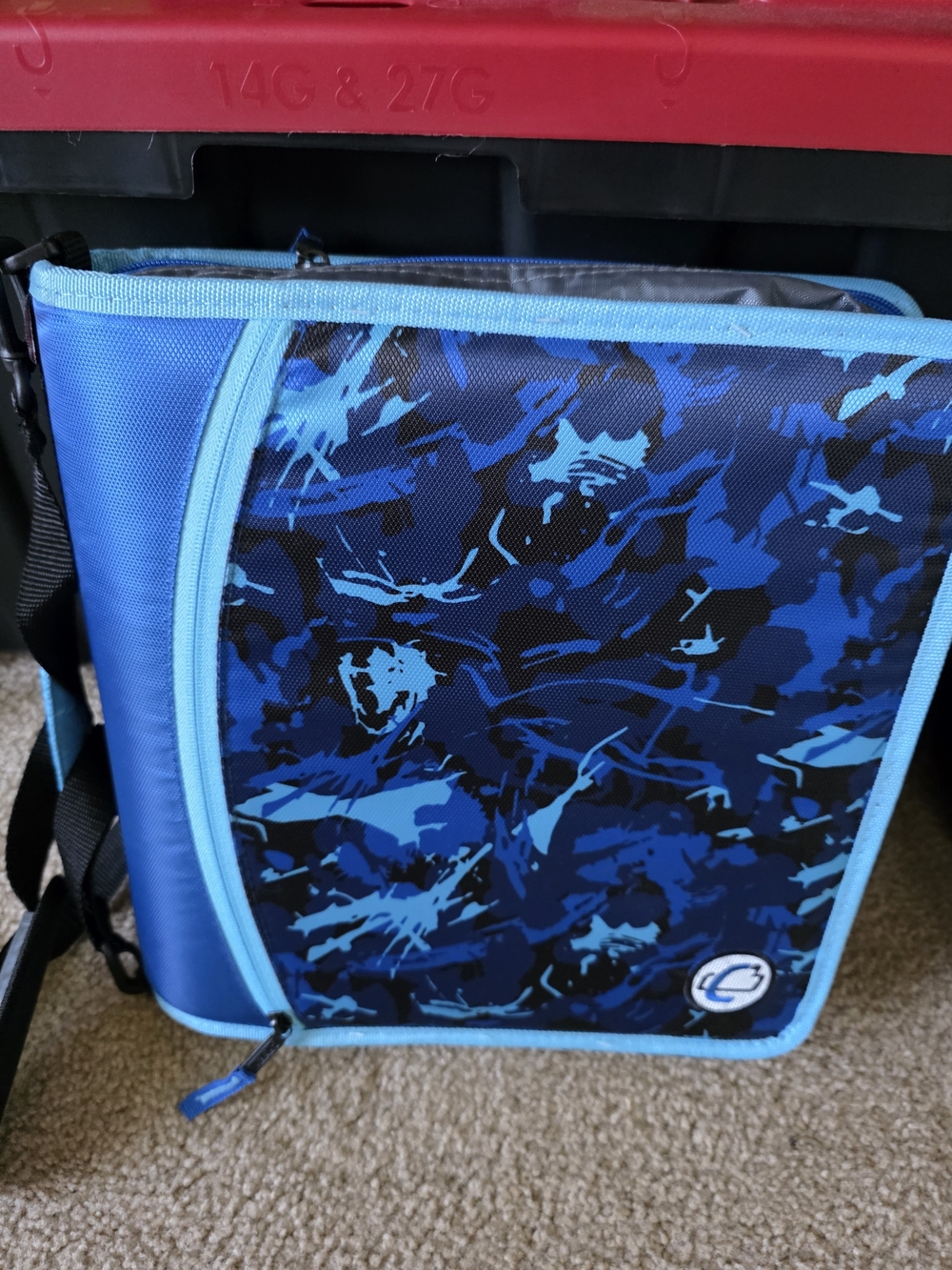 Blue Camo Men’s Messenger Bag - Portable Everyday Carry
